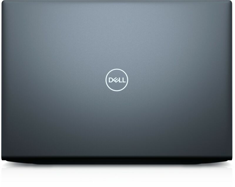 The back panel on this 2021 Inspiron 16 Plus is pretty minimal.