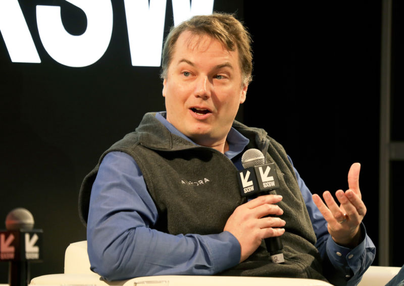 Chris Urmson speaks onstage during the 2019 SXSW Conference on March 9, 2019 in Austin.